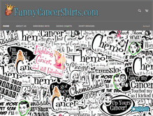 Tablet Screenshot of funnycancershirts.com